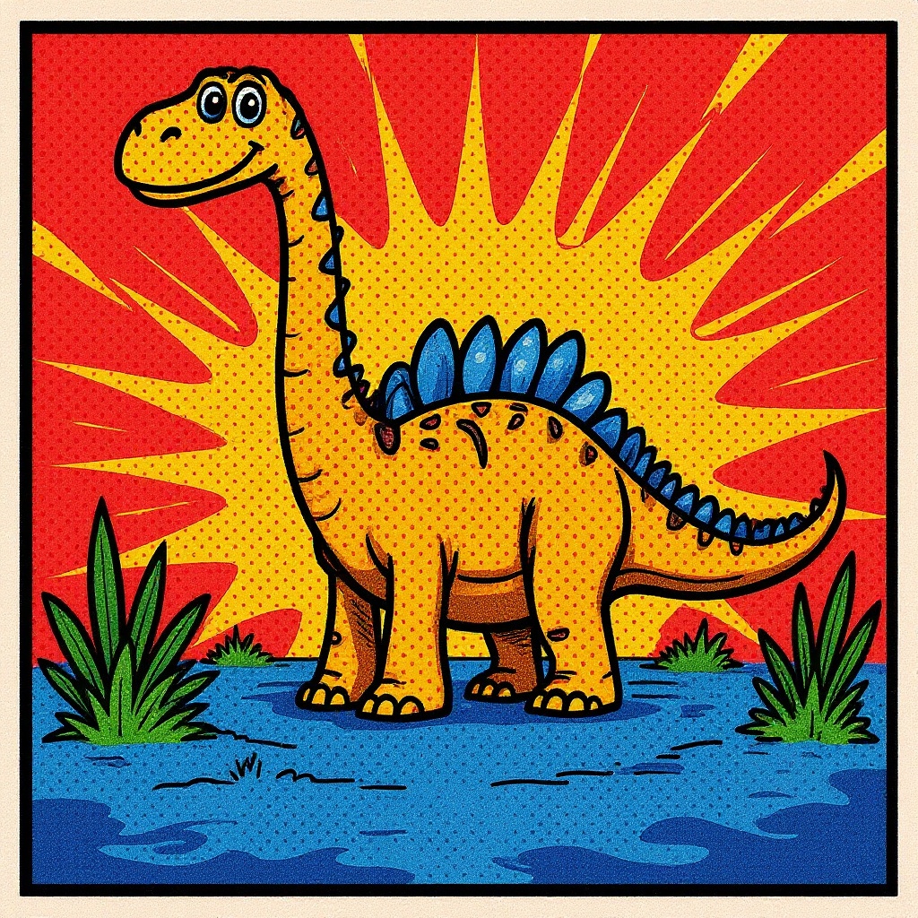 The Long-Necked One in Comic style