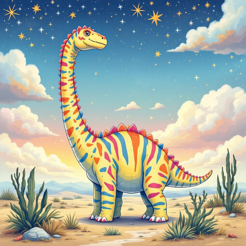 The Long-Necked One in Wild style