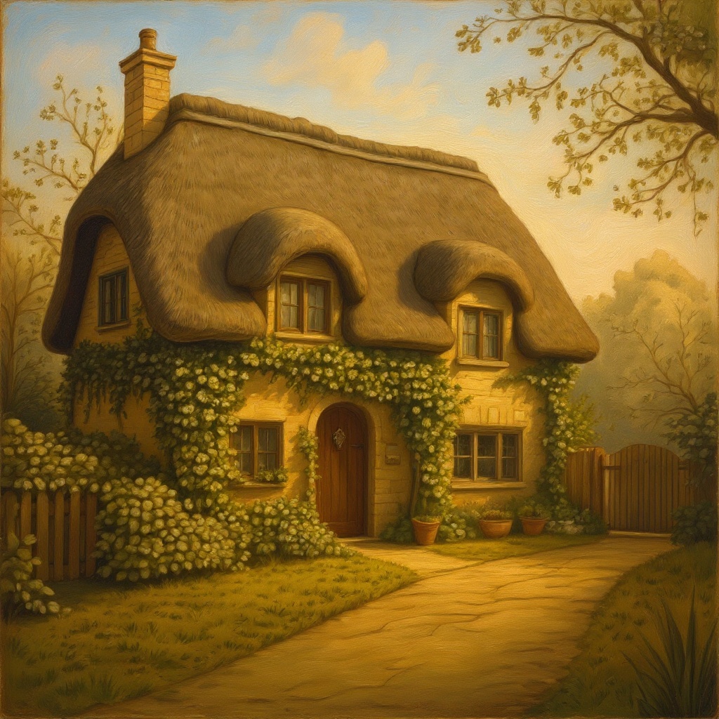 Cotswold Cottage in Classical style