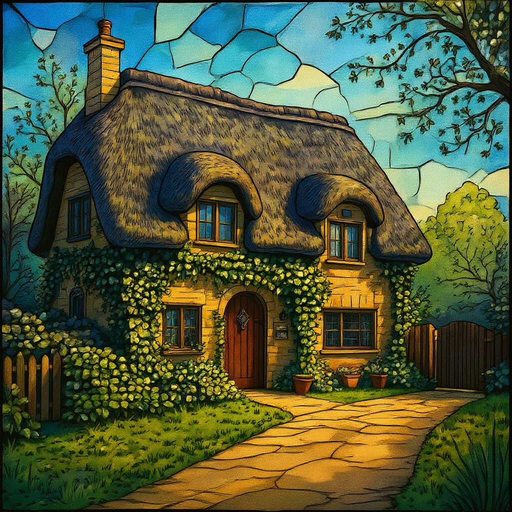 Cotswold Cottage in Mosaic style