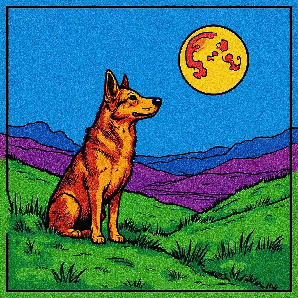 Shepherd & The Day Moon in Comic style
