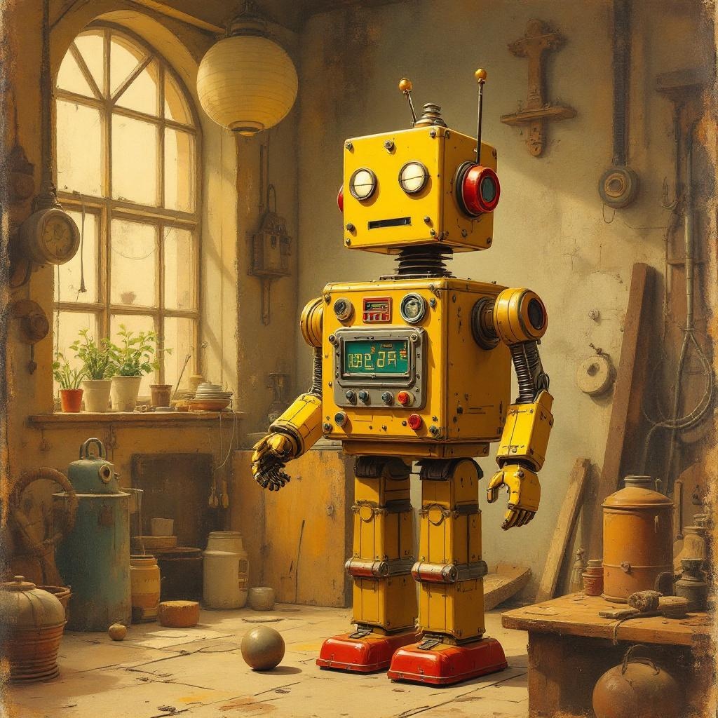 Robot in the Garage in Classical style