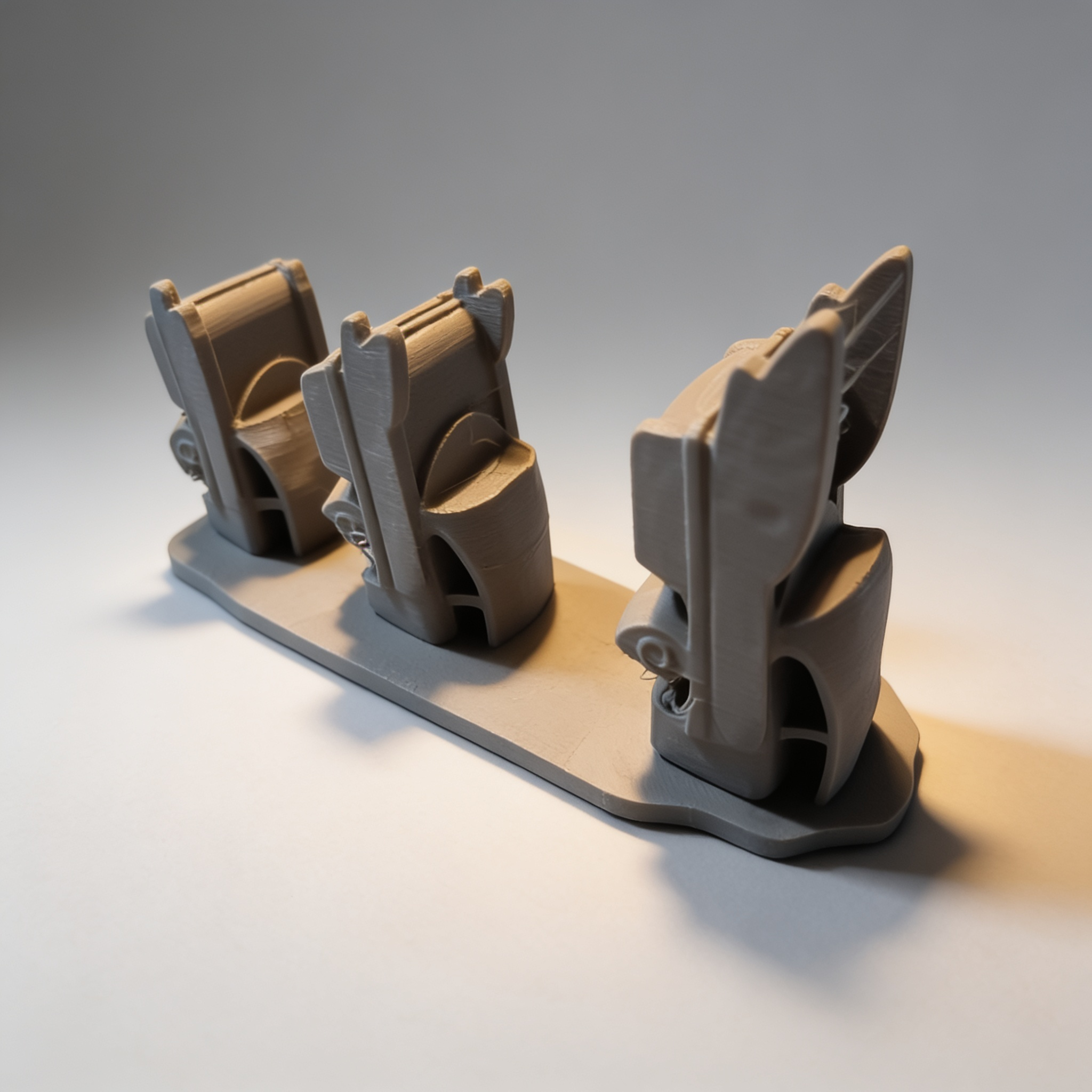 Pre-primed Cadillac Ranch 3-car print — what ships