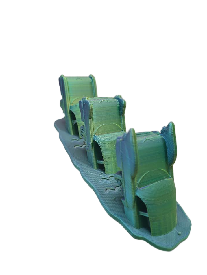 Cadillac Ranch 3D print — angle one
