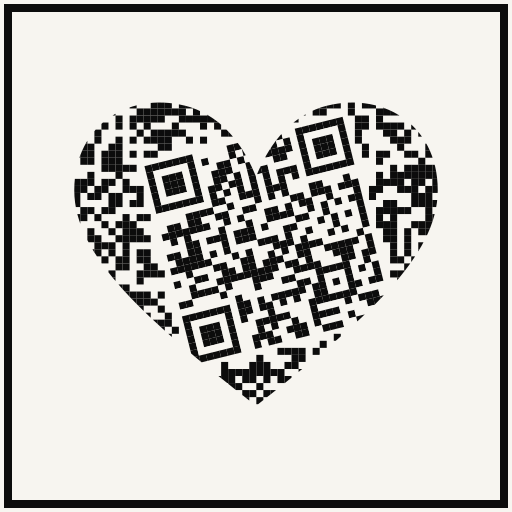 Shaped QR logo
